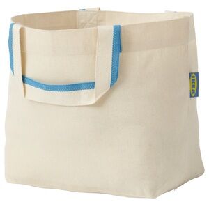 Set of 2 - Spikrak Cotton Foldable Shopping Bag - 3 Gallon Natural Eco-Friendly